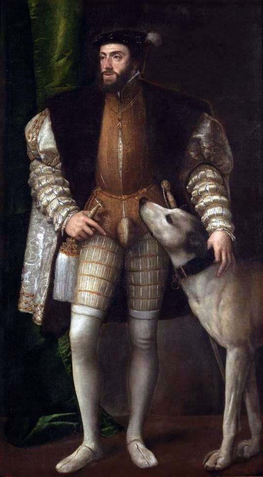  Портрет Карла V с собакой   Тициан Вечеллио