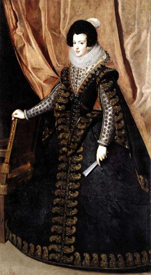  Портрет королевы Изабеллы Бурбонской   Диего Веласкес