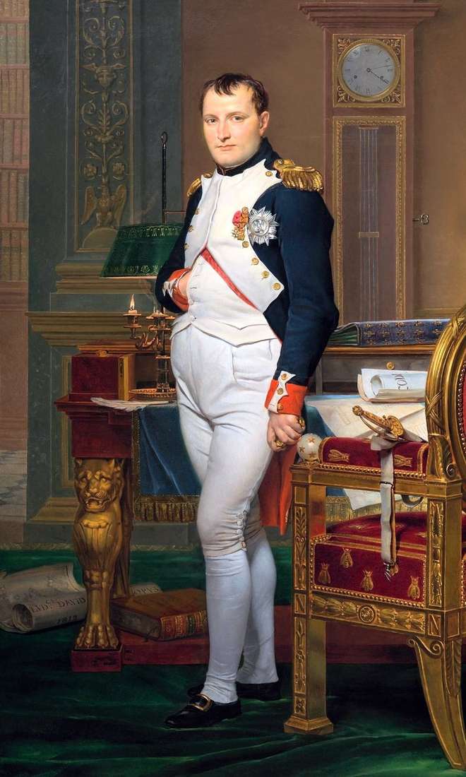  Портрет Наполеона в императорском кабинете   Жак Луи Давид