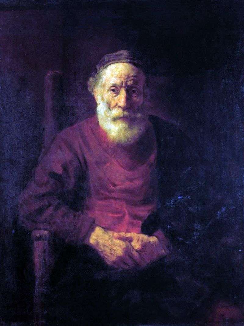  Портрет старика в красном   Рембрандт Харменс Ван Рейн