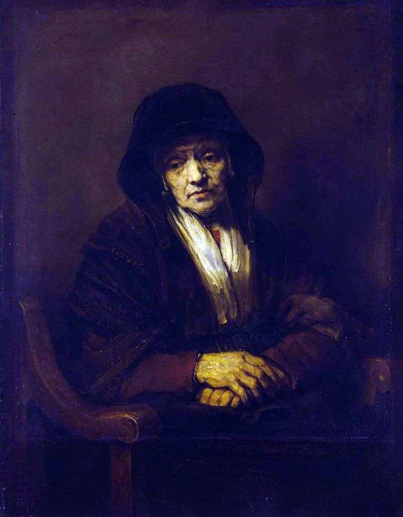  Портрет старухи   Рембрандт Харменс Ван Рейн