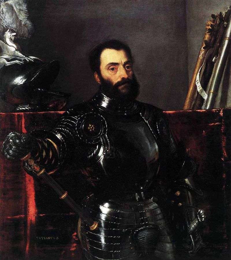  Портрет урбинского герцога Франческо Мариа делла Ровере   Тициан Вечеллио