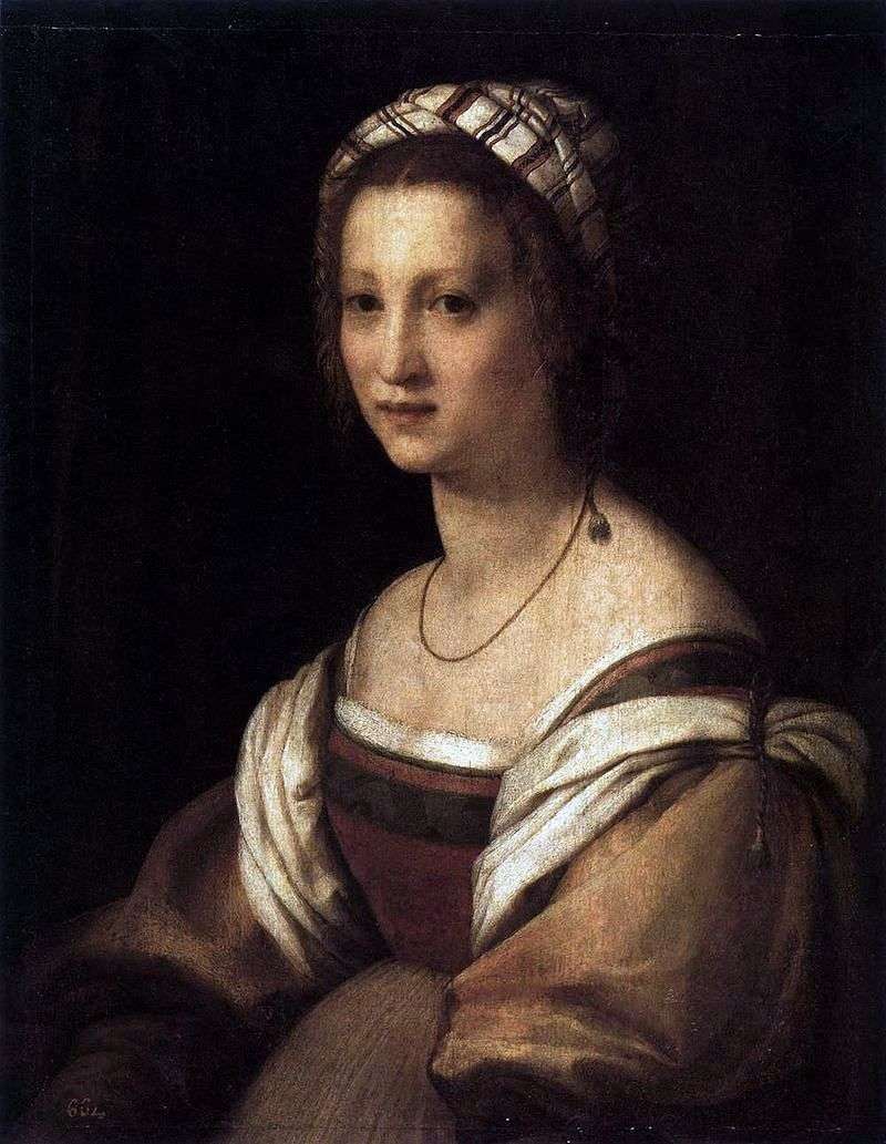  Портрет жены художника.   Андреа дель Сарто