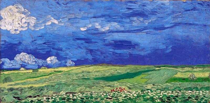  Пшеничное поле под облачным небом   Винсент Ван Гог