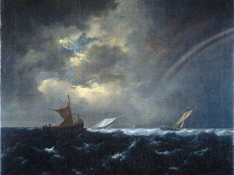  Радуга в штормовом море   Якоб ван Рейсдал