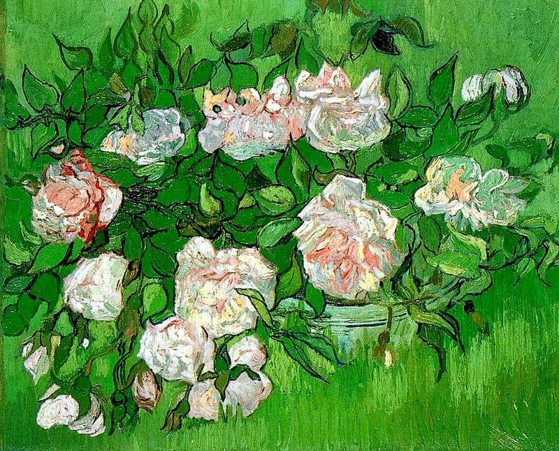  Розовые розы   Винсент Ван Гог