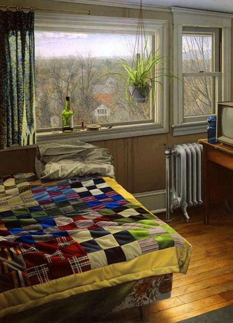  Спальня зимой   Скотт Прайор