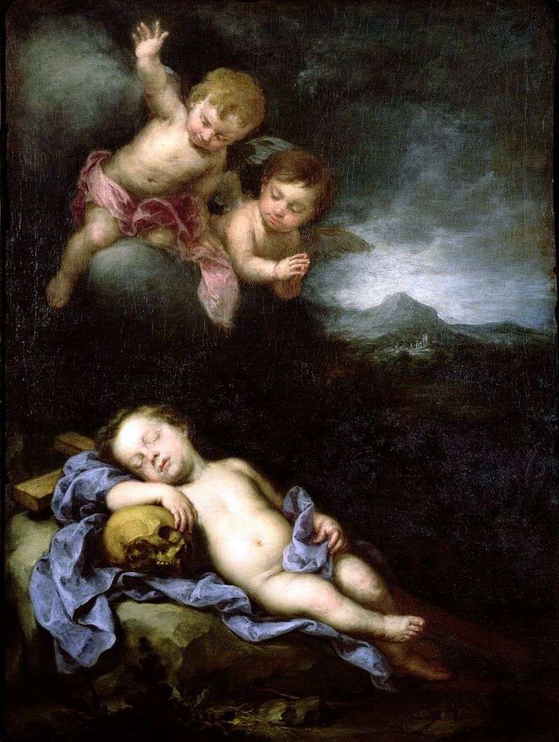  Спящий Младенец Христос с ангелами   Бартоломе Эстебан Мурильо