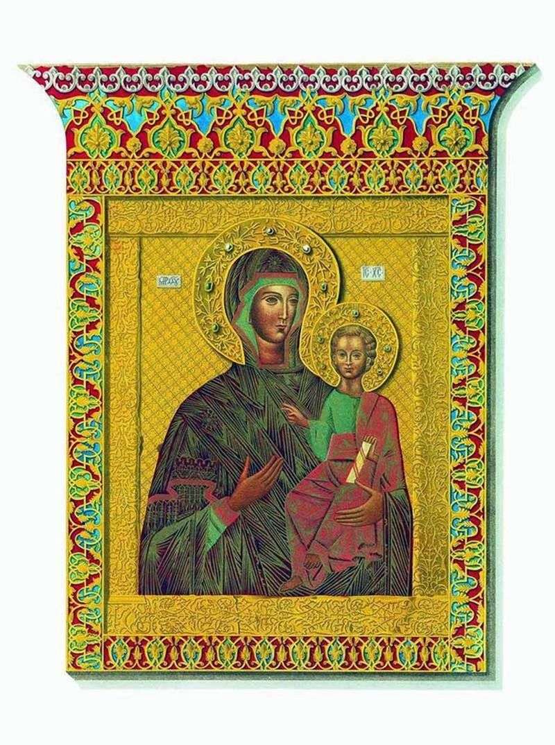  Святая икона Одигитрии Смоленской Богоматери   Федор Солнцев