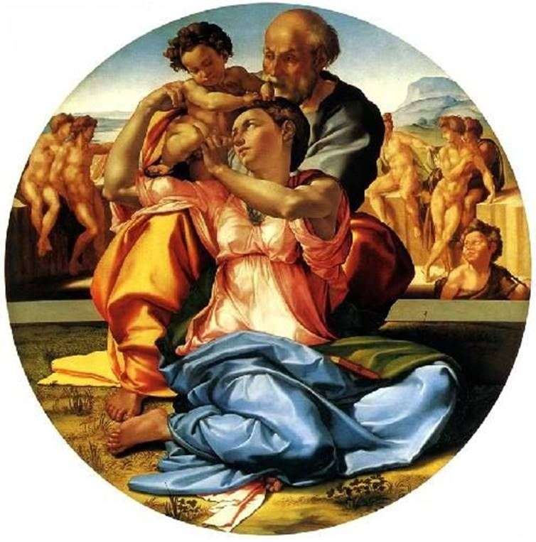  Святое Семейство (Тондо Дони)   Микеланджело Буонарроти