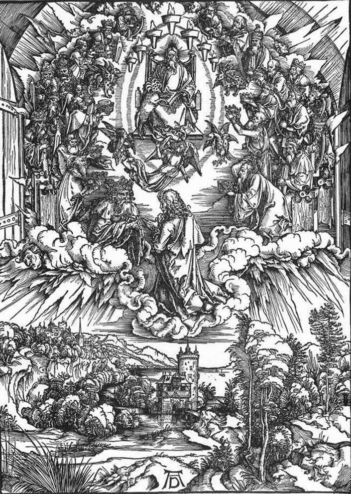  Святой Иоанн и двадцать четыре старца   Альбрехт Дюрер