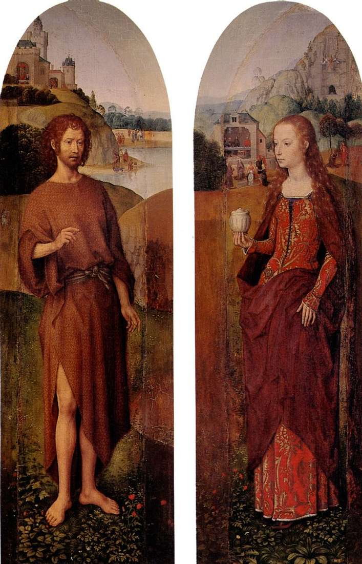  Святой Иоанн Креститель и святая Мария Магдалина. Боковые створки из триптиха   Ганс Мемлинг
