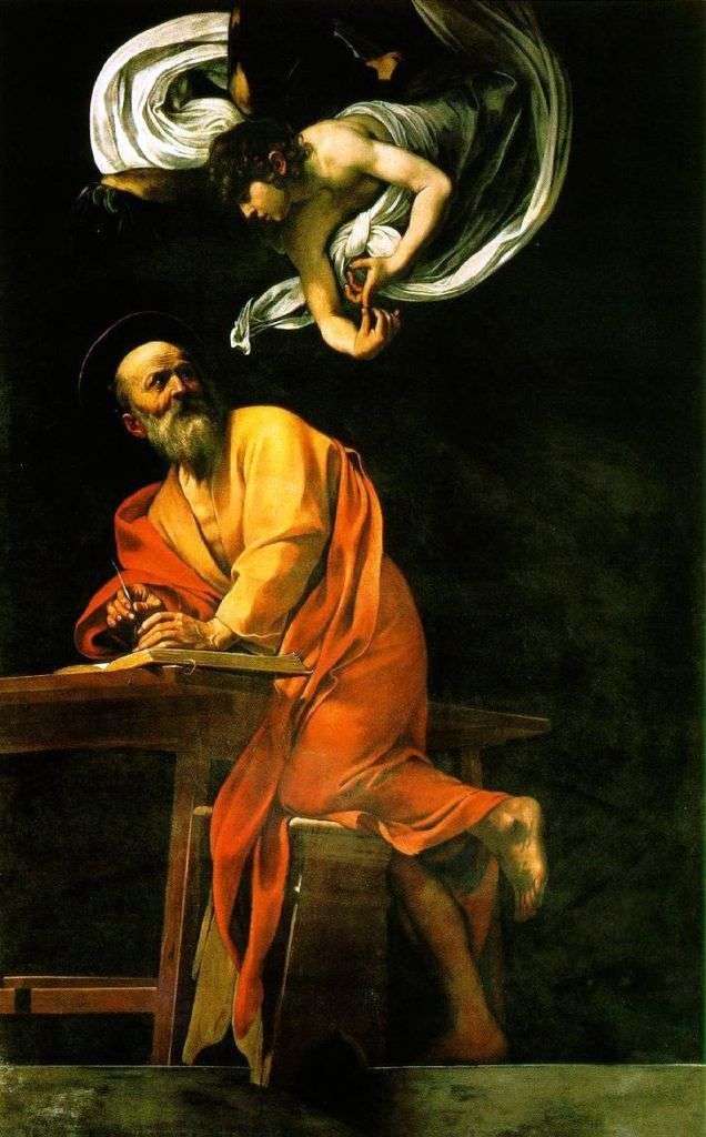  Святой Матфей и ангел   Микеланджело Меризи да Караваджо