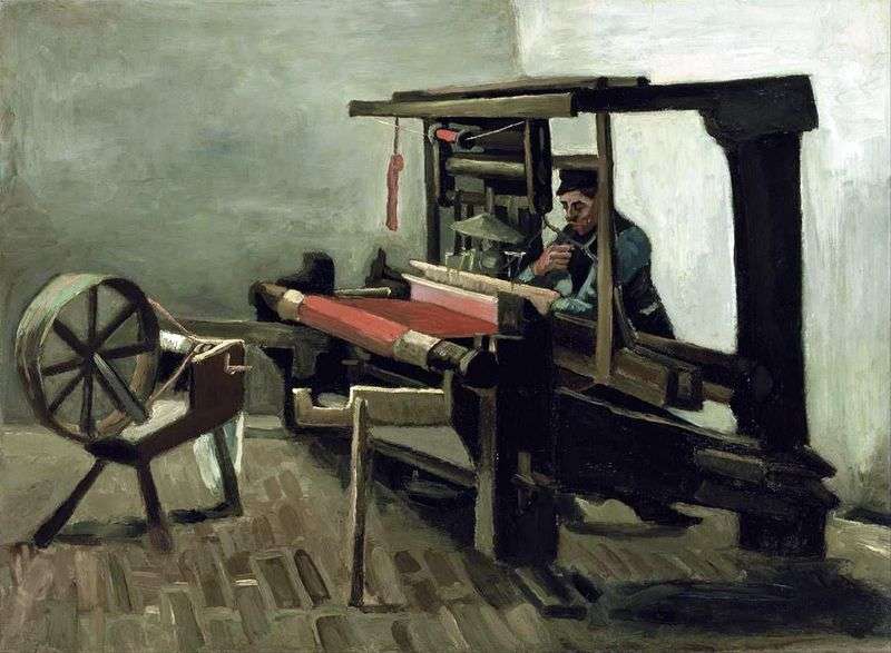  Ткач с прялкой, обращенный к художнику левой стороной   Винсент Ван Гог
