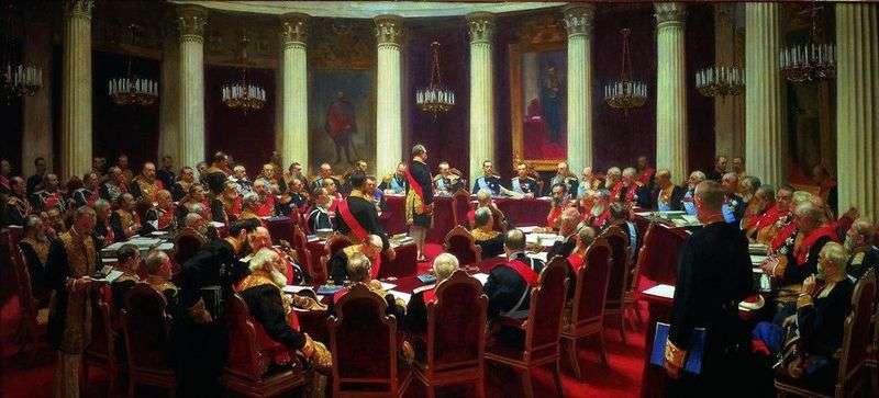  Торжественное заседание Государственного совета 7 мая 1901 года   Илья Репин