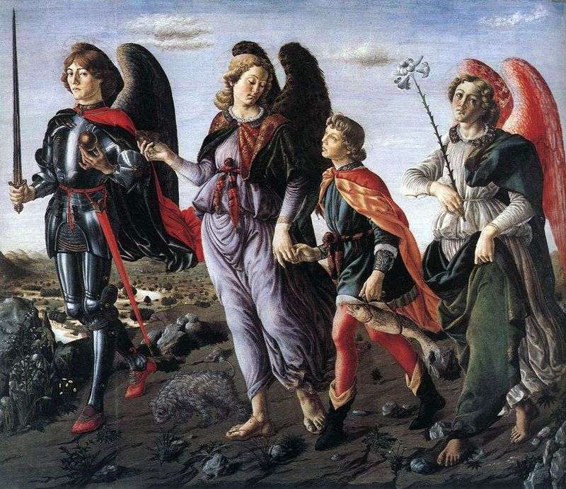  Три Архангела с Товием   Франческо Боттичини