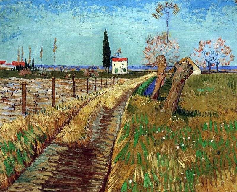  Тропинка в поле в ивами   Винсент Ван Гог