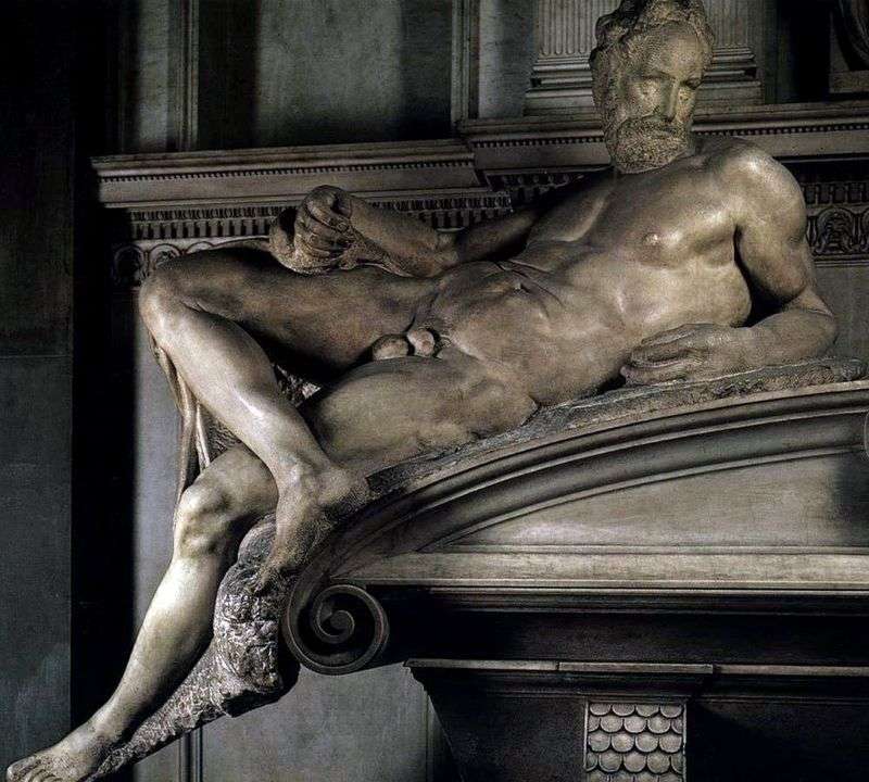  Вечер (скульптура)   Микеланджело Буонарроти
