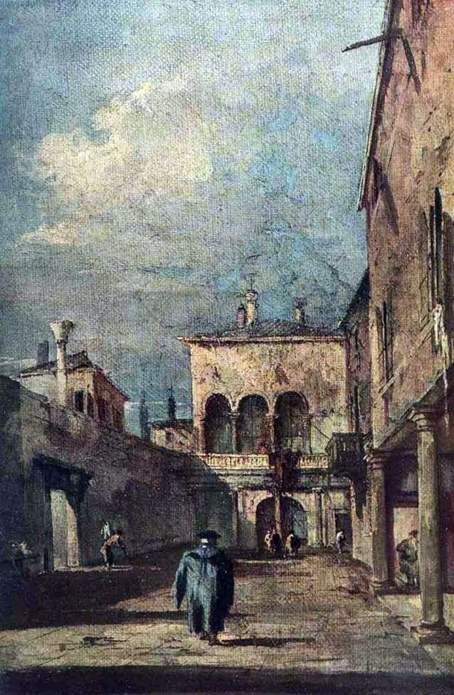  Венецианский дворик   Франческо Гварди