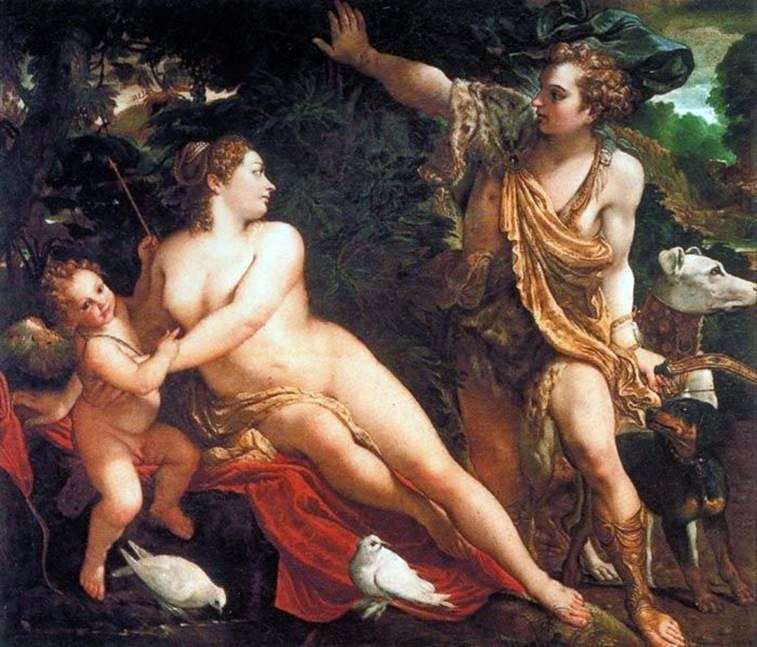  Венера, Адонис и Амур   Аннибале Карраччи