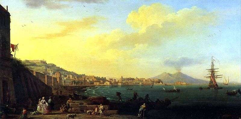  Вид Неаполя с Везувием   Клод Верне