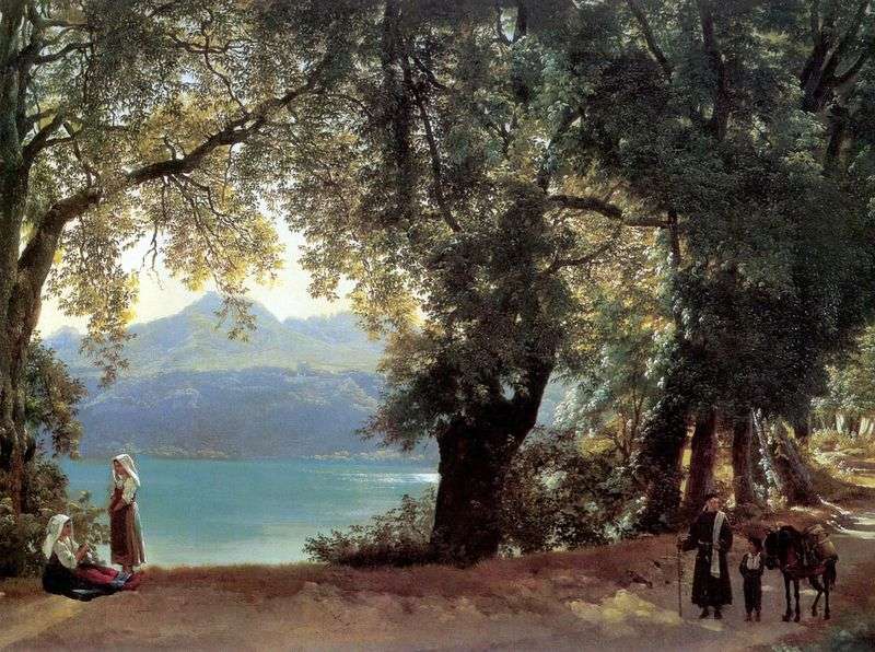  Вид озера Неми в окрестностях Рима   Сильвестр Щедрин