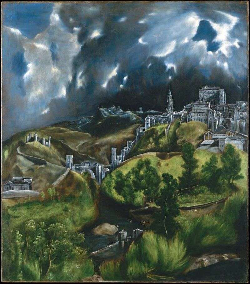  Вид Толедо   Эль Греко