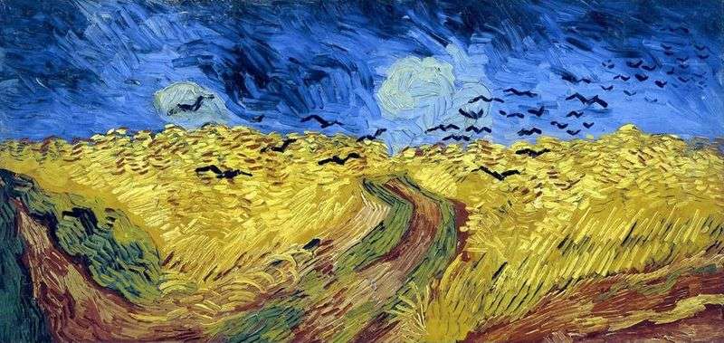  Вороны на пшеничном поле (Пшеничное поле с воронами)   Винсент Ван Гог