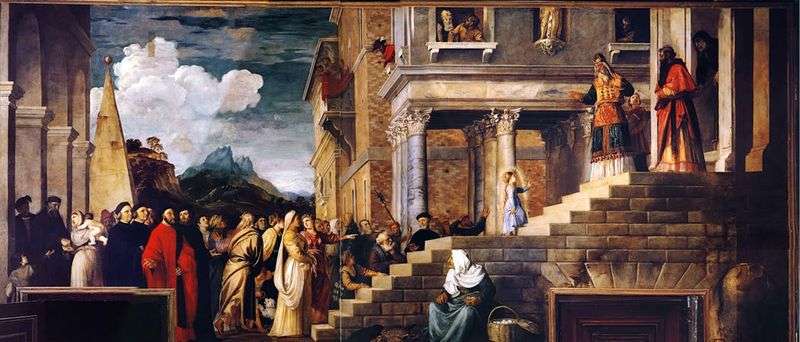  Введение Марии во храм   Тициан Вечеллио
