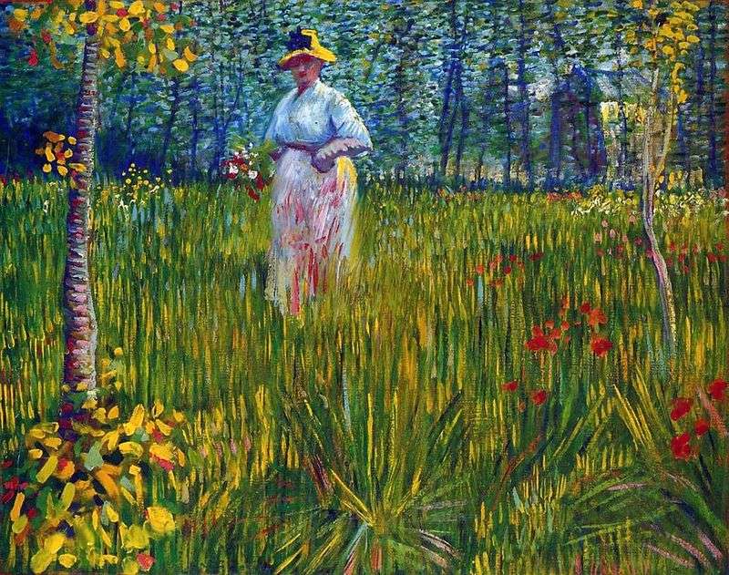  Женщина в саду   Винсент Ван Гог