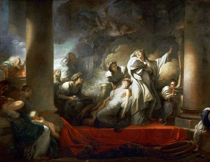  Жрец Корез жертвует собой ради Каллирои   Жан Оноре Фрагонар