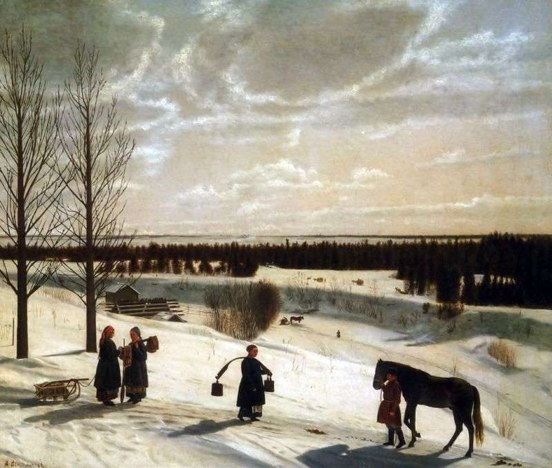  Зимний пейзаж   Никифор Крылов