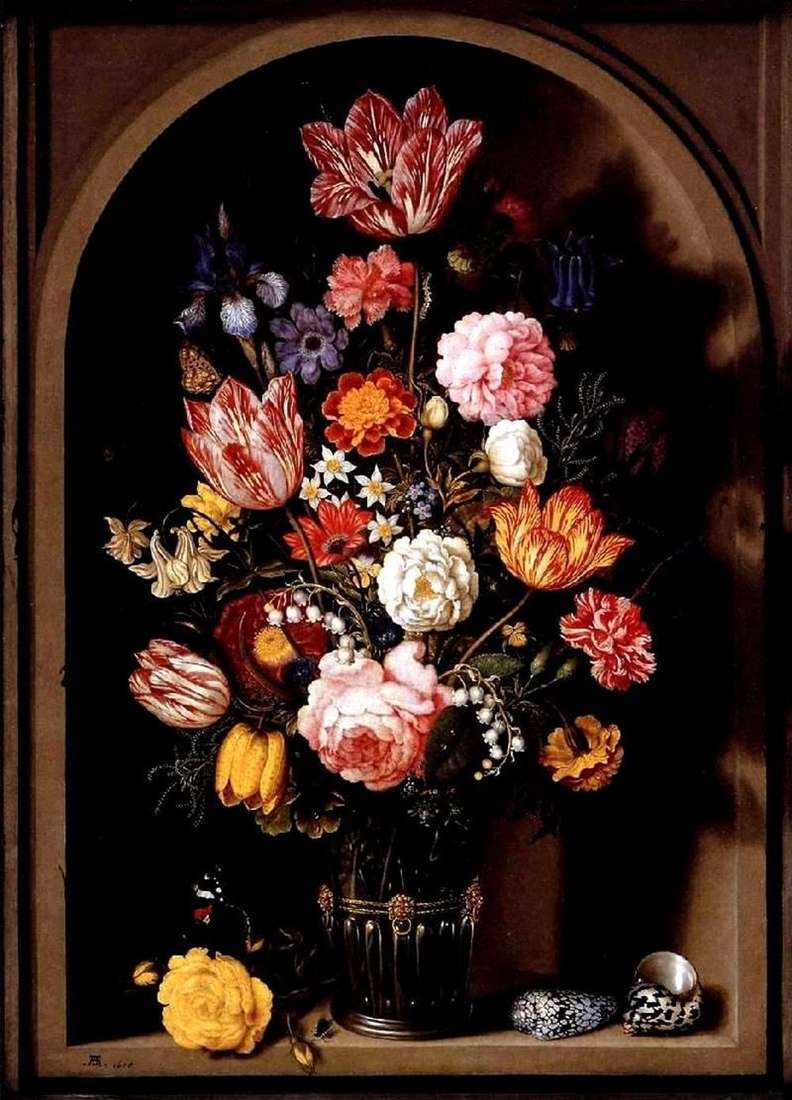 Букет цветов в вазе   Амброзиус Босхарт