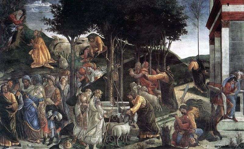  Сцены из жизни Моисея (фреска)   Сандро Боттичелли