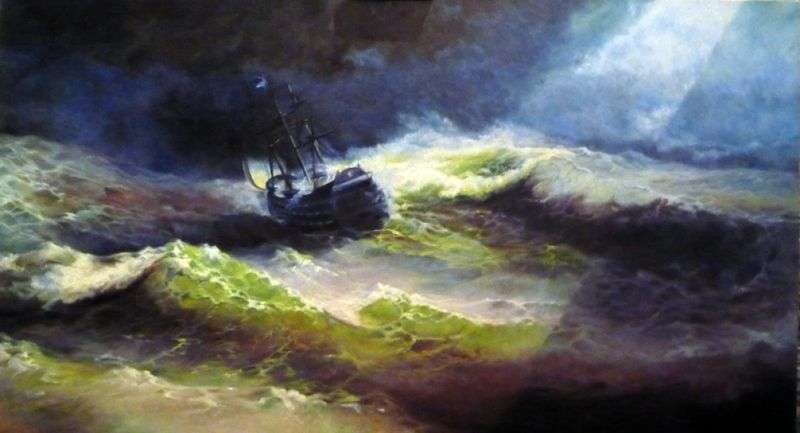  Корабль Императрица Мария во время шторма   Иван Айвазовский