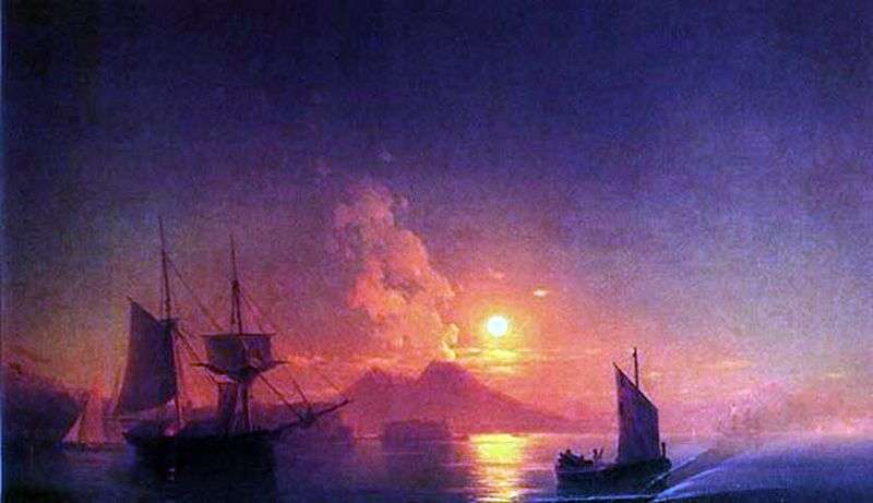  Неаполитанский залив в лунную ночь   Иван Айвазовский