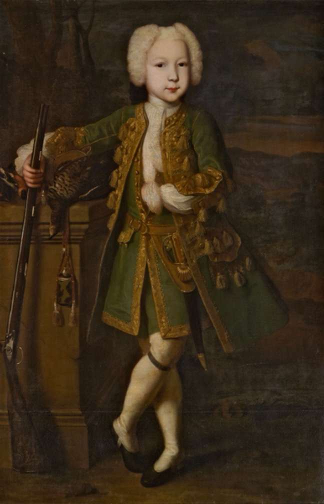  Портрет мальчика в охотничьем костюме   Луи Каравакк