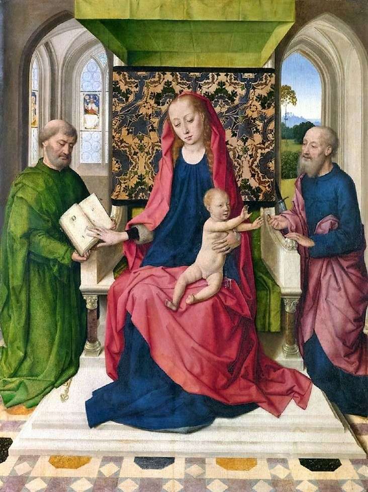  Мадонна с младенцем на троне со Святыми Петром и Павлом   Дирк Баутс