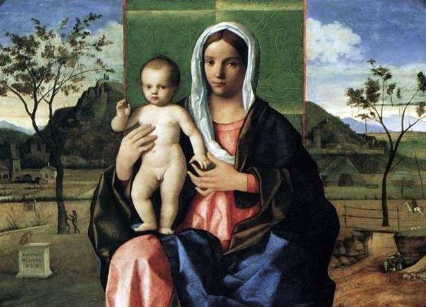  Мадонна и младенец с благословлением   Джованни Беллини