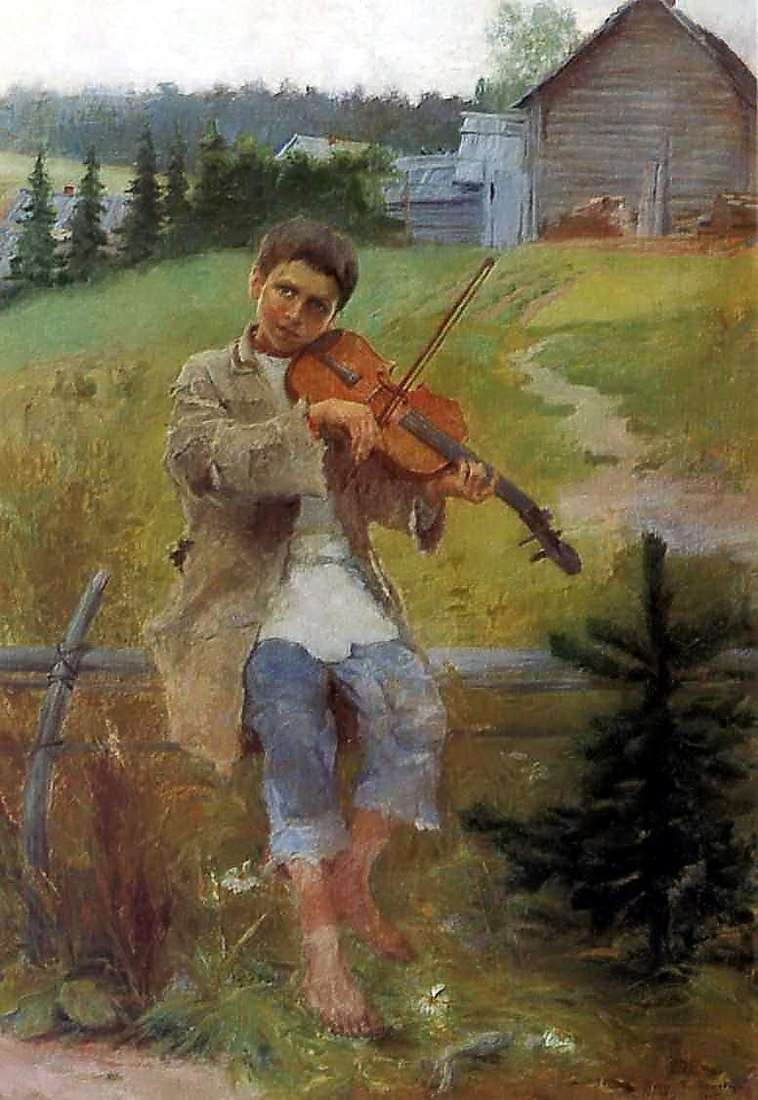  Мальчик со скрипкой   Николай Петрович Богданов Бельский